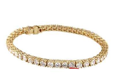 Yellow Gold Tennis Bracelet